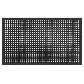 Bar Kitchen Industrial Multi-functional Anti-fatigue Drainage Rubber Non-slip Hexagonal Mat 150*90cm[Same code D0102HH0KJA]