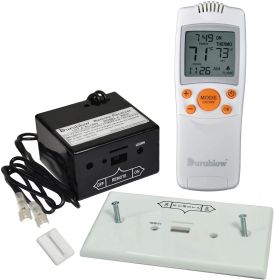 Durablow TR1003 Gas Fire Fireplace On/Off Remote Control Kit + Thermostat + Timer for Millivolt Valve;  IPI Module;  Replaces Wall Switch or Ther